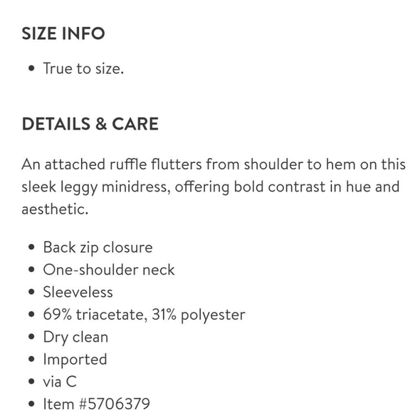 NWT Cinq a Sept Adrie Ruffle Mini Dress - Picture 6 of 6